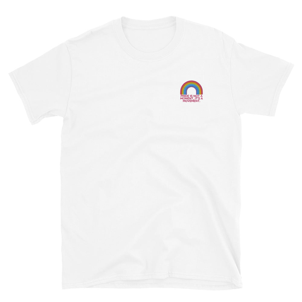 Pride is a movement embroidered shirt (Gender neutral)