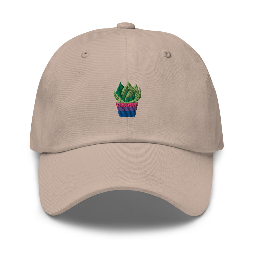 Bi Plant embroidered cap