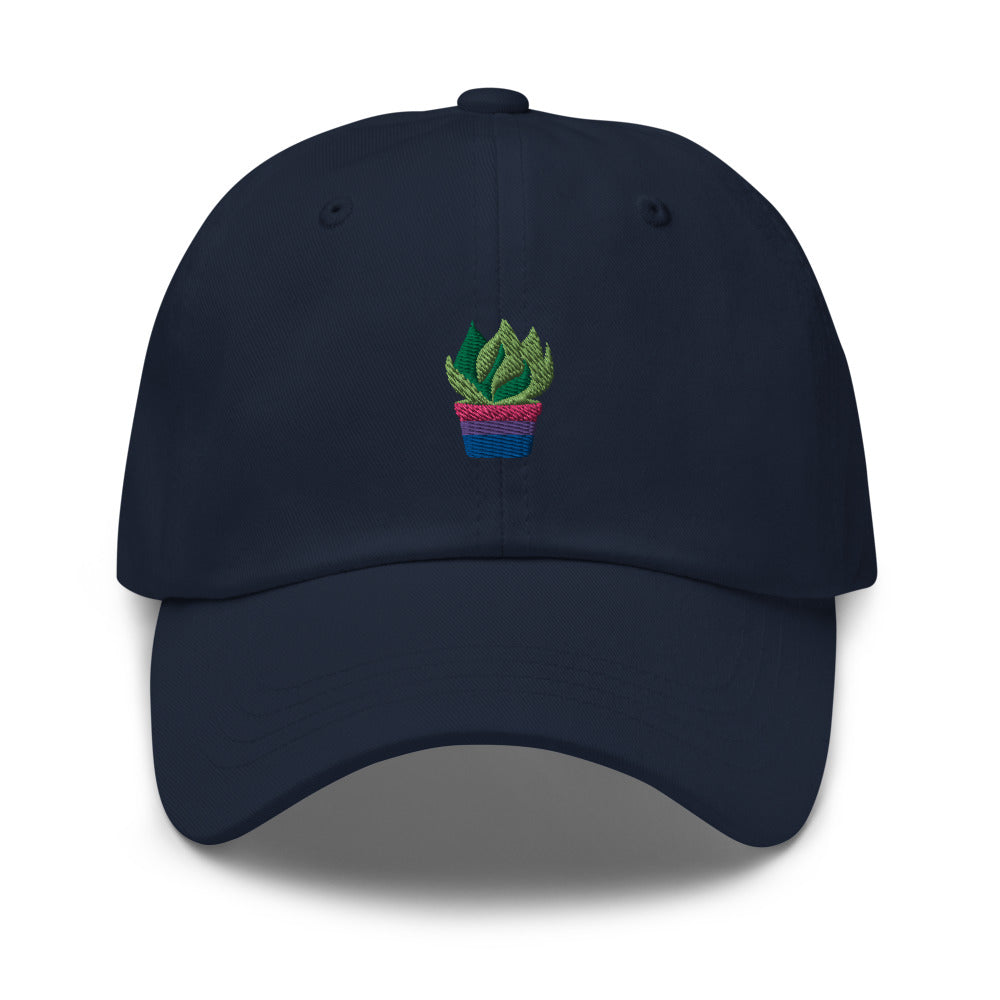 Bi Plant embroidered cap