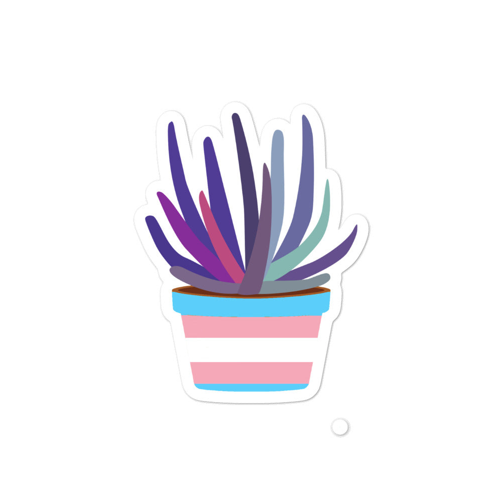 Trans plant sticker