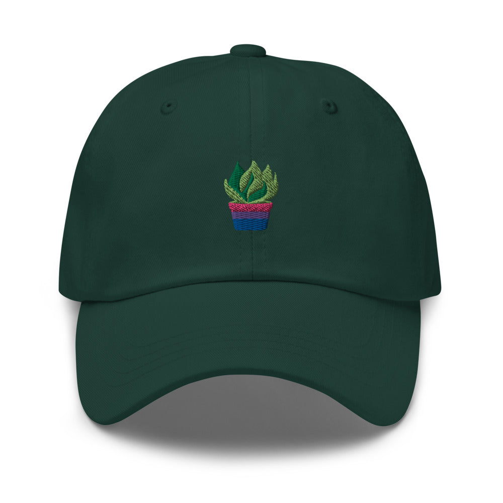 Bi Plant embroidered cap
