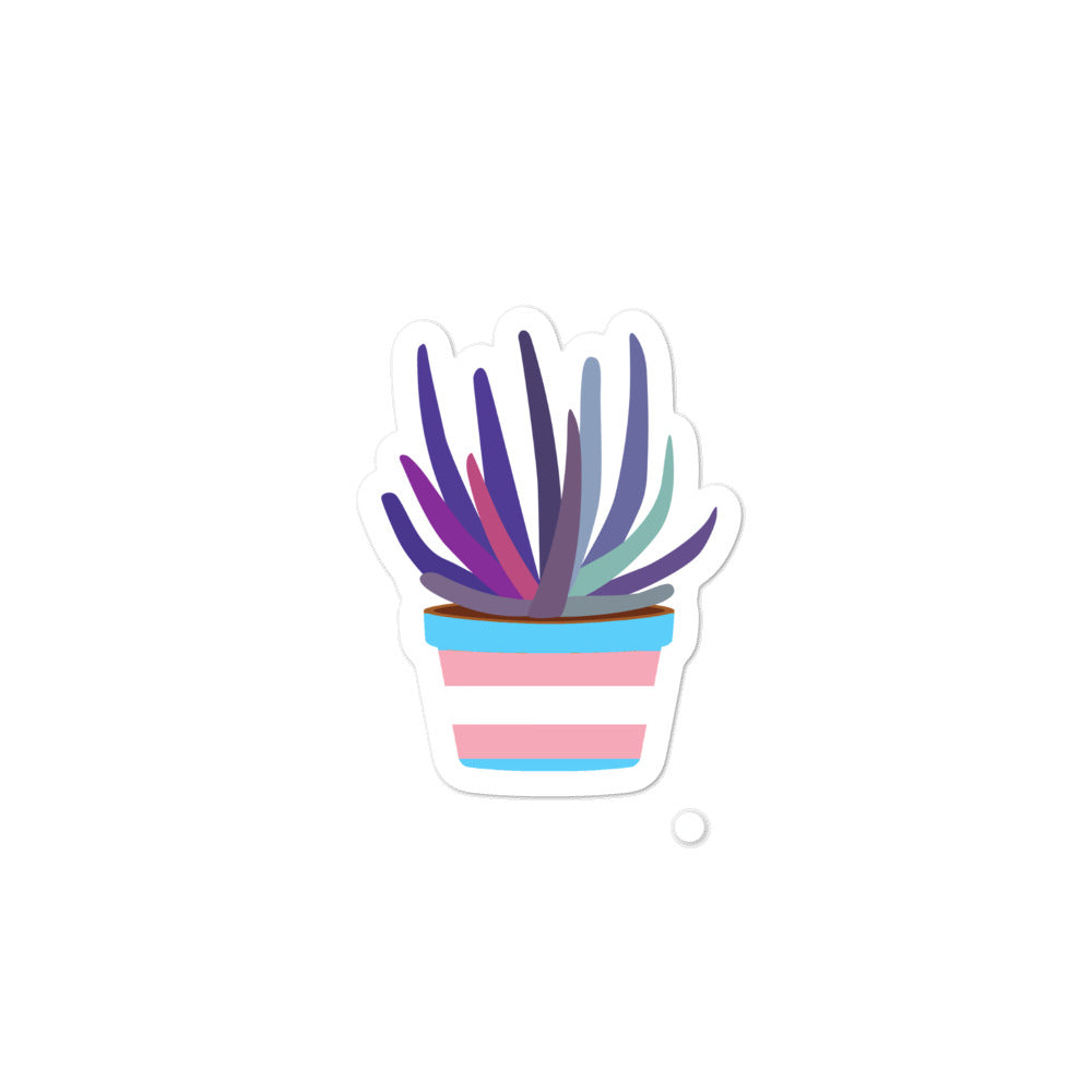 Trans plant sticker