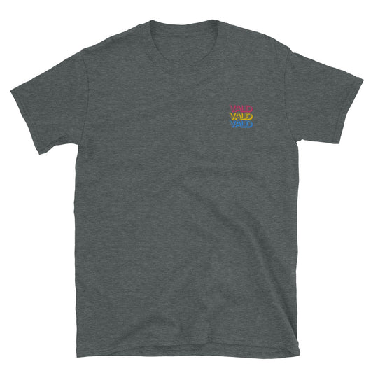 Valid. Tee (Gender neutral) - Pansexual flag embroidery
