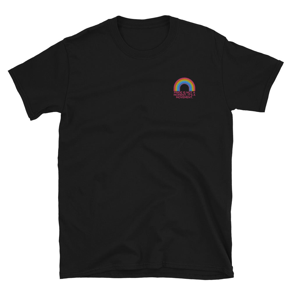 Pride is a movement embroidered shirt (Gender neutral)