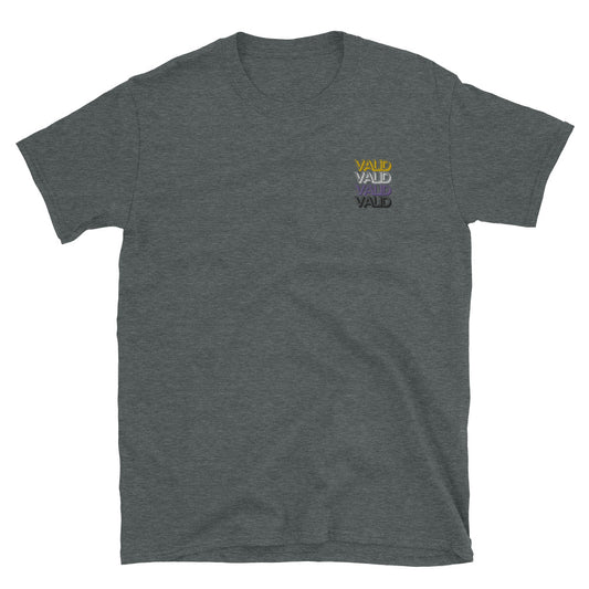 Valid. Tee (Gender neutral) - Non-Binary flag embroidery