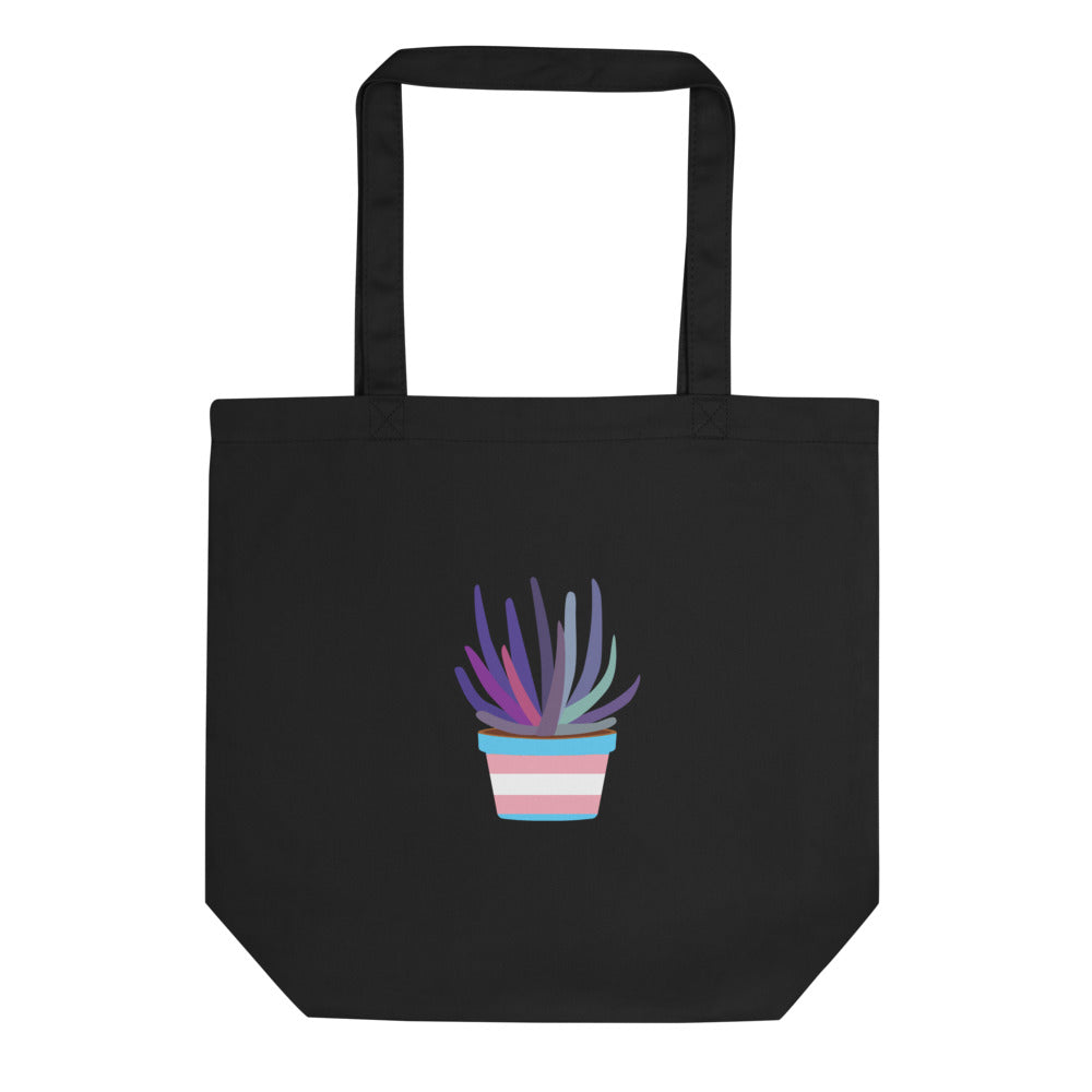 Trans plant tote bag