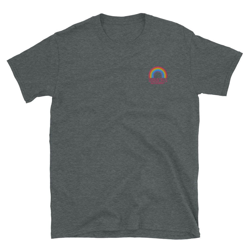 Pride is a movement embroidered shirt (Gender neutral)