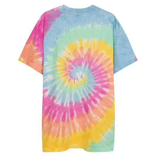 Queer is Beautiful oversized tie-dye tee