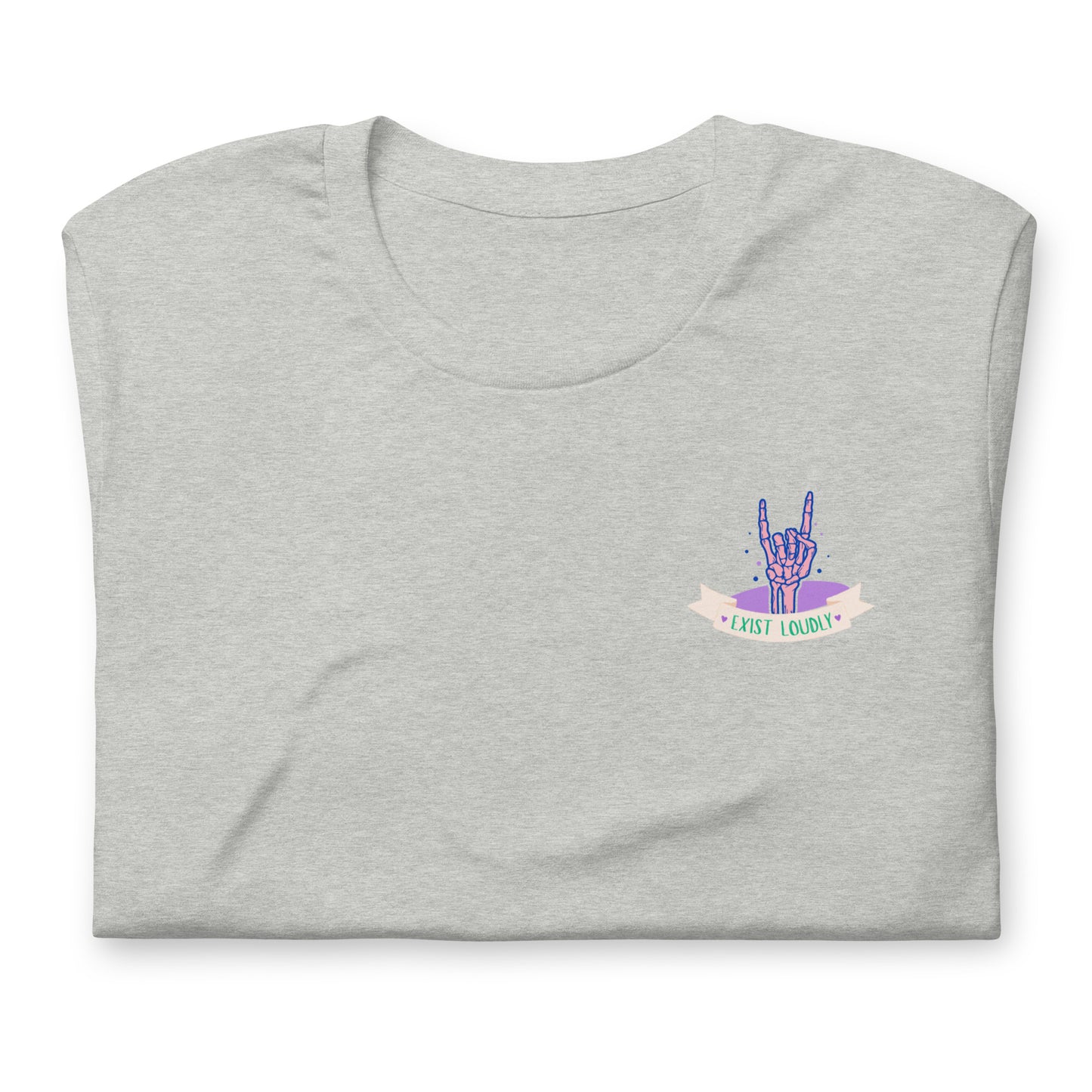Exist Loudly Skeleton Tee (Gender Neutral)