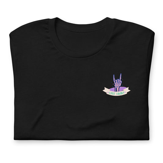 Exist Loudly Skeleton Tee (Gender Neutral)
