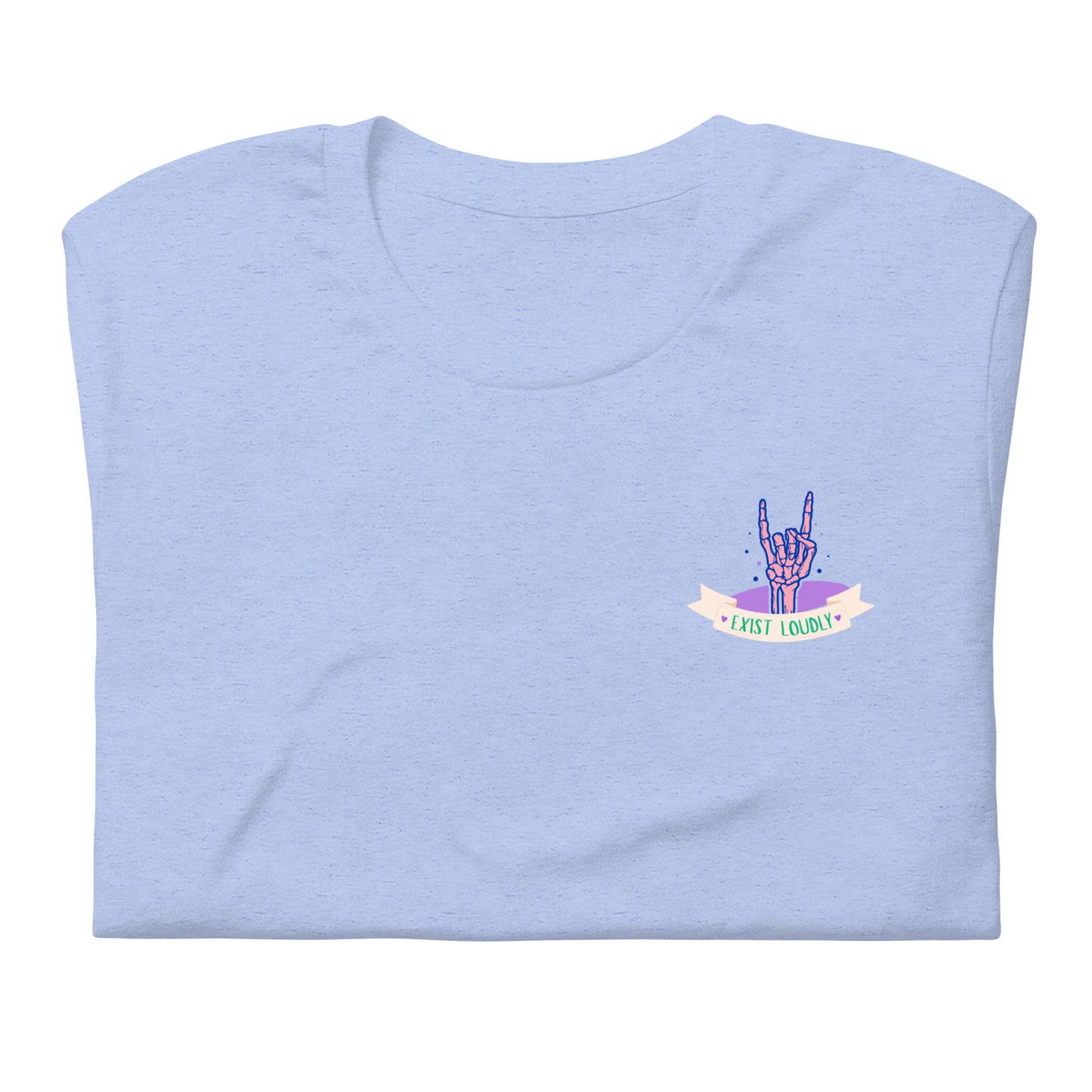 Exist Loudly Skeleton Tee (Gender Neutral)