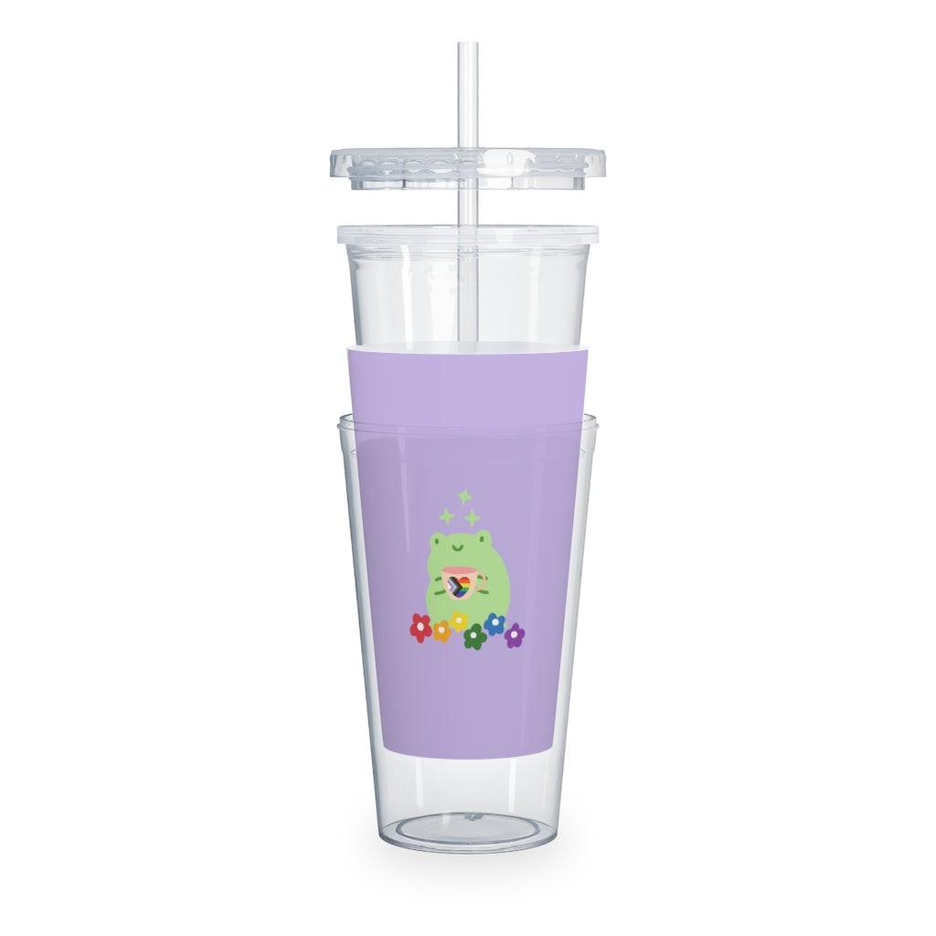 Lil Gay Froggie Plastic Tumbler with Straw