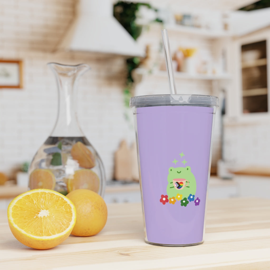 Lil Gay Froggie Plastic Tumbler with Straw