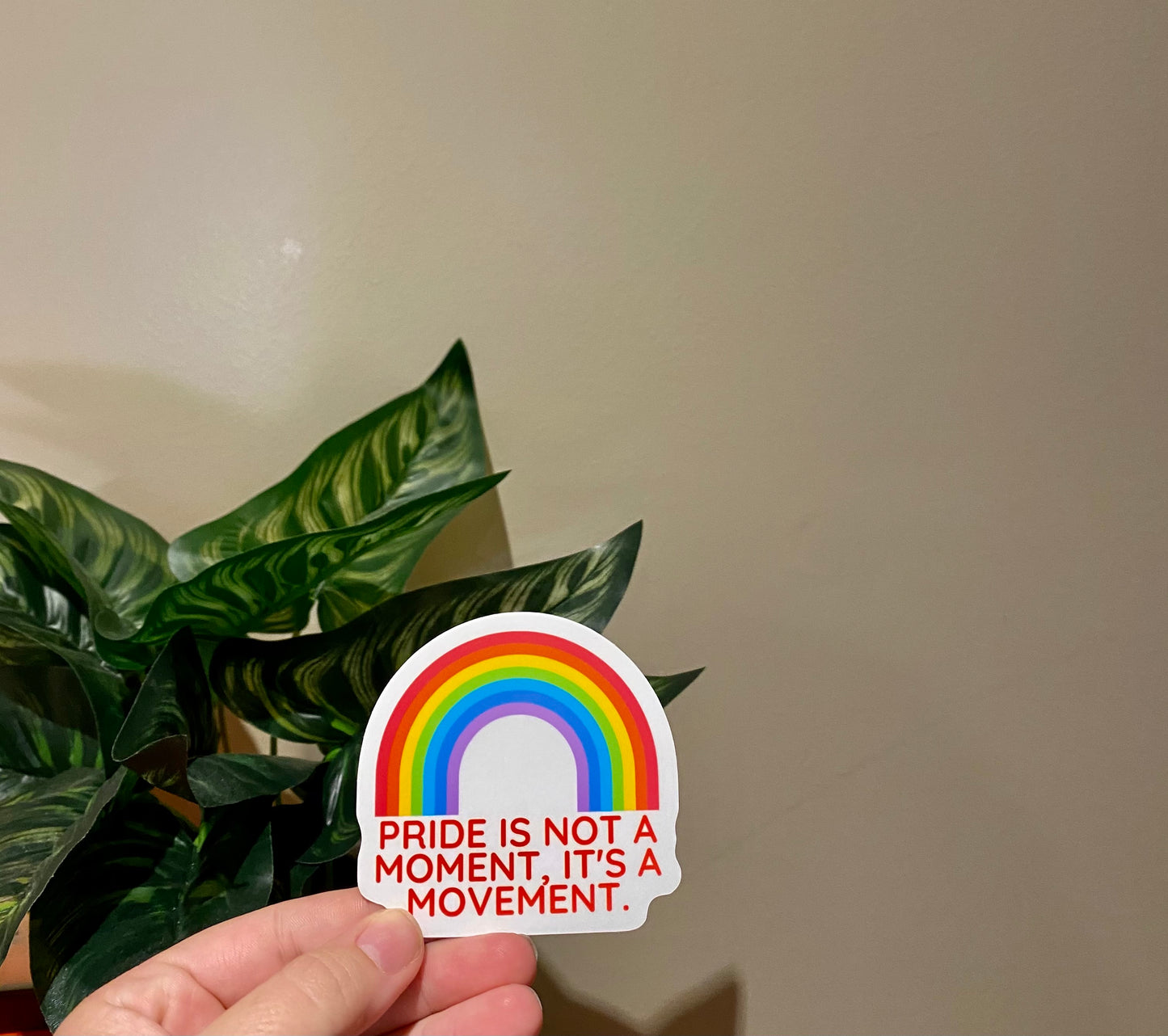 Pride is a movement sticker
