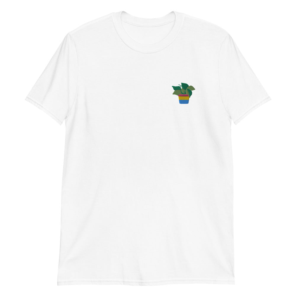 Pan Plant Tee (Gender neutral, embroidered)