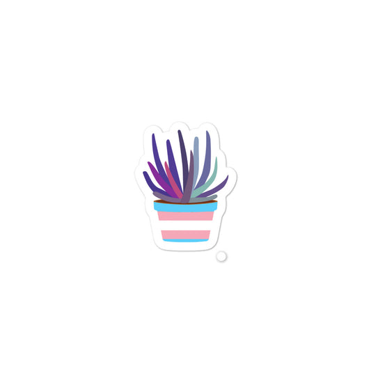 Trans plant sticker