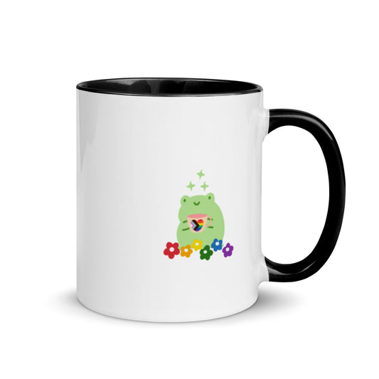 Lil Gay Froggie mug (with inside colour)