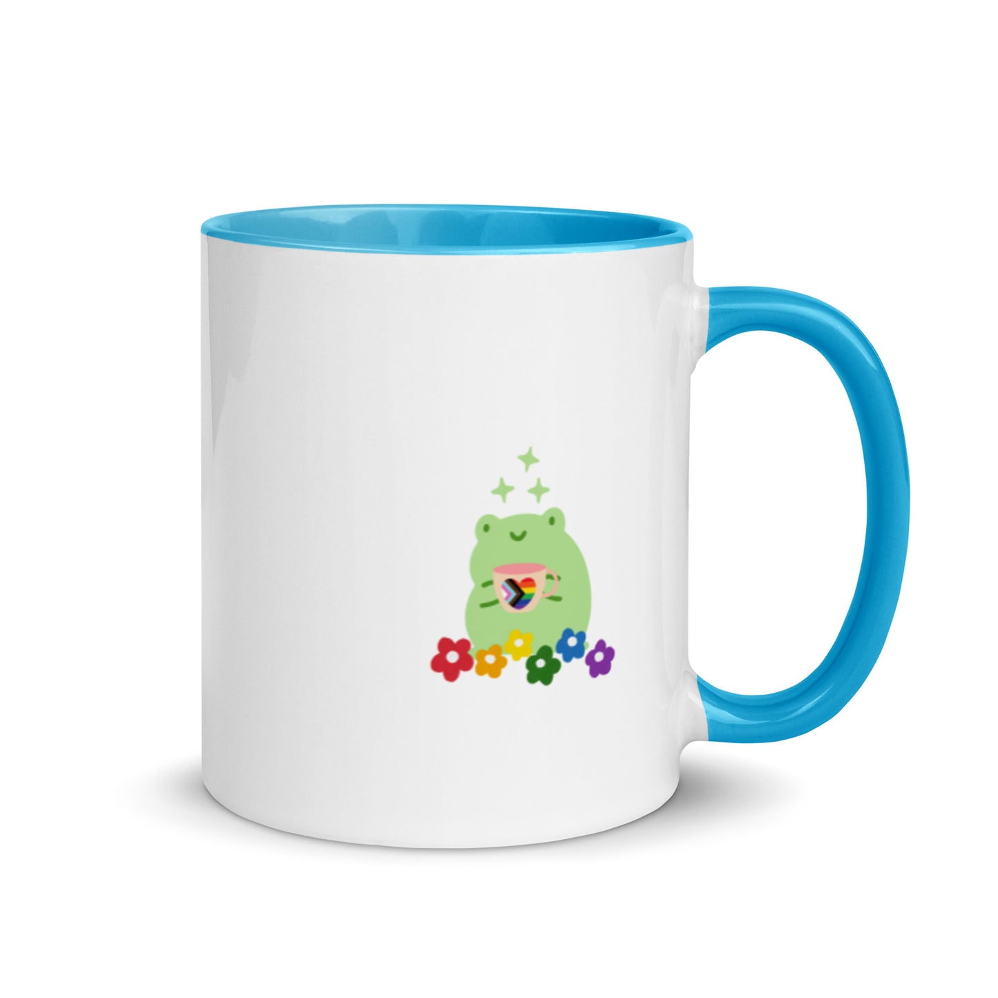 Lil Gay Froggie mug (with inside colour)