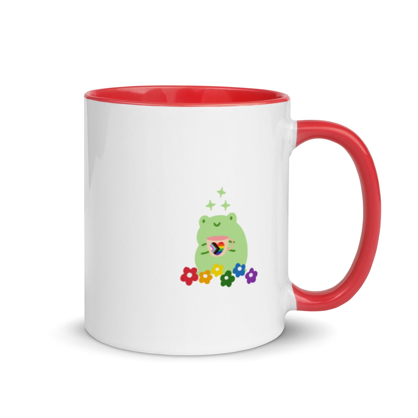 Lil Gay Froggie mug (with inside colour)