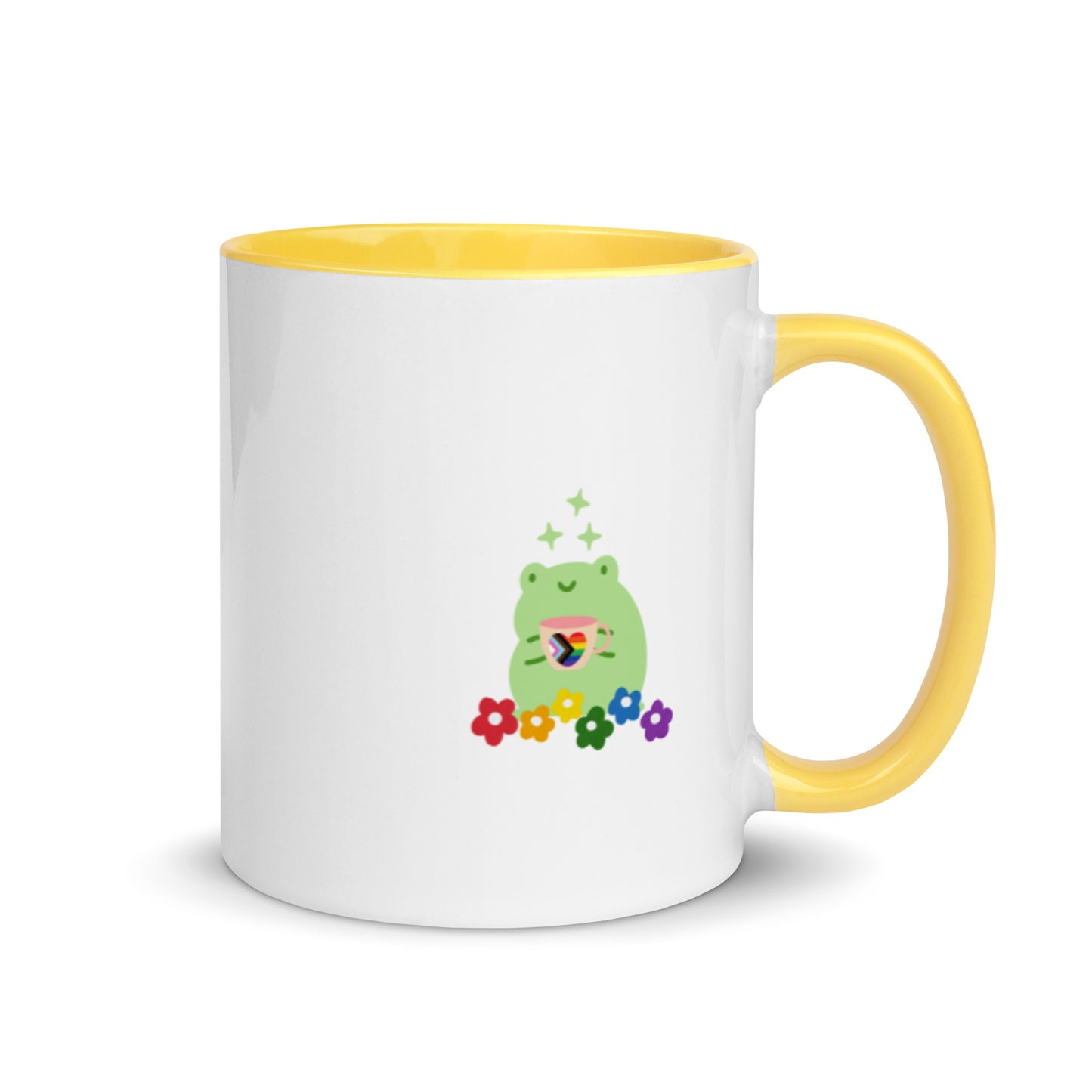 Lil Gay Froggie mug (with inside colour)